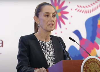 "Va a haber una buena relación", asegura Sheinbaum tras amenaza de Trump sobre aranceles. Foto tomada de video