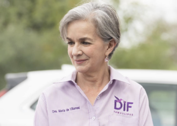 María Santiago de Villarreal, presidenta del DIF mejor aprobada a nivel nacional. Foto de Facebook María Santiago de Villarreal