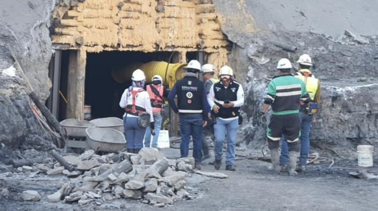Localizan restos del noveno minero atrapado en 'El Pinabete'. Foto de Gobierno de México