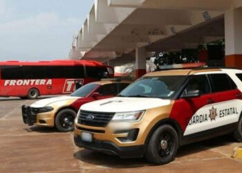 Presencia y vigilancia de la Guardia Estatal en Centrales de Autobuses