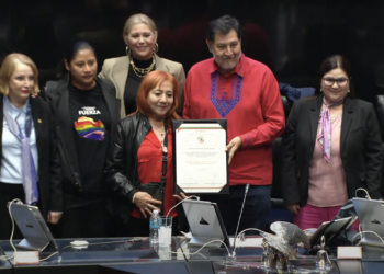 Senado reelige a Rosario Piedra como titular de la CNDH. Foto tomada de video