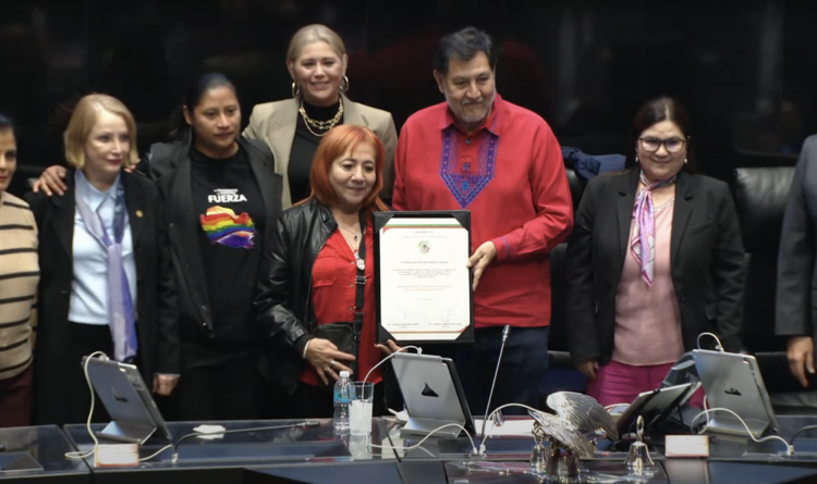 Senado reelige a Rosario Piedra como titular de la CNDH. Foto tomada de video