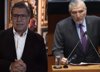 Adán Augusto y Monreal protagonizan enfrentamiento por acusaciones de irregularidades en el Senado. Fotos tomadas de video