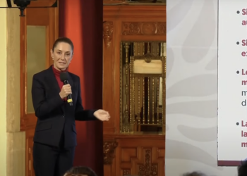 "Es importante que estadounidenses sepan cómo contribuimos a su economía": Sheinbaum. Foto tomada de video
