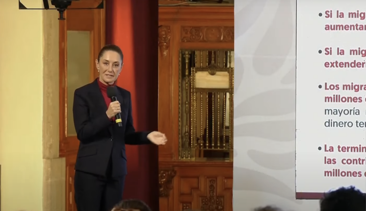 "Es importante que estadounidenses sepan cómo contribuimos a su economía": Sheinbaum. Foto tomada de video