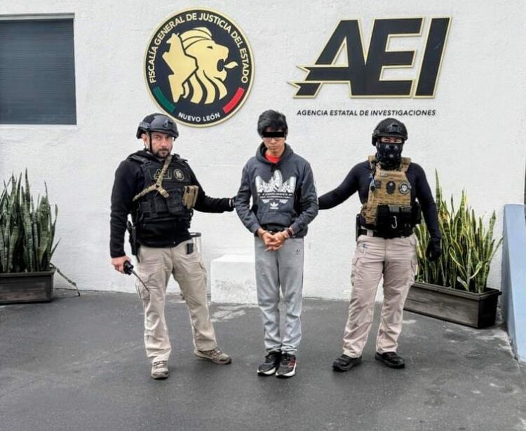 Detienen a Christian 'N' presunto agresor de la joven Melanie. Foto de Fiscalía Nuevo León