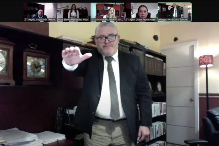 René Osiris Sánchez nuevo presidente del TRIELTAM luego de la renuncia de Édgar Danés. Foto tomada de video