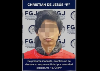 Christian de Jesús 'N', presunto agresor de Melanie. Foto de Fiscalía Tamaulipas