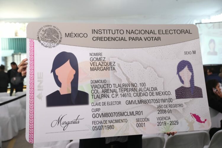Credenciales de elector. Foto de INE