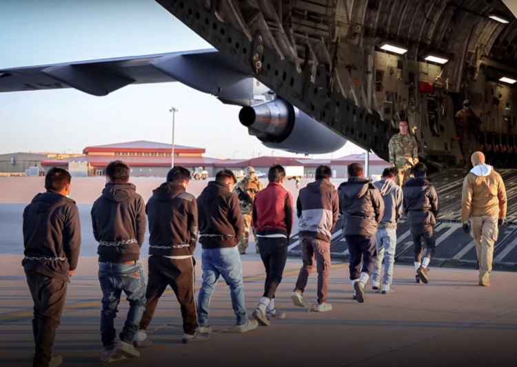 Migrantes deportados de Estados Unidos. Foto de @TheWhiteHouse