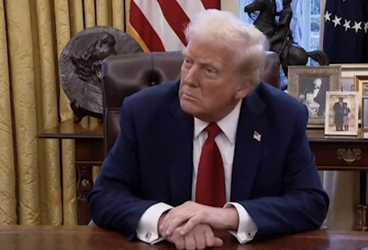 El presidente de Estados Unidos, Donald Trump. Foto tomada de video