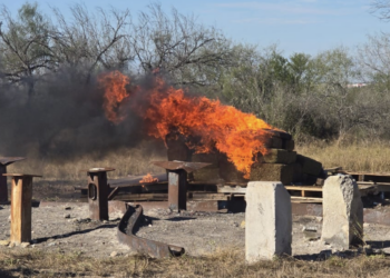 Incineran más de 236 kilos de drogas en Reynosa. Foto de FGR