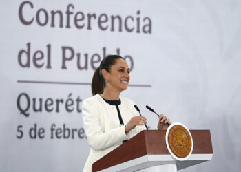 Confía Sheinbaum en que aranceles queden pausados permanentemente. Foto de Presidencia de México
