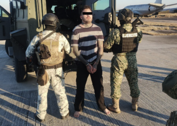 Detención de Ricardo 'N', líder del Cártel del Noreste en Nuevo Laredo. Foto de X Omar García Harfuch