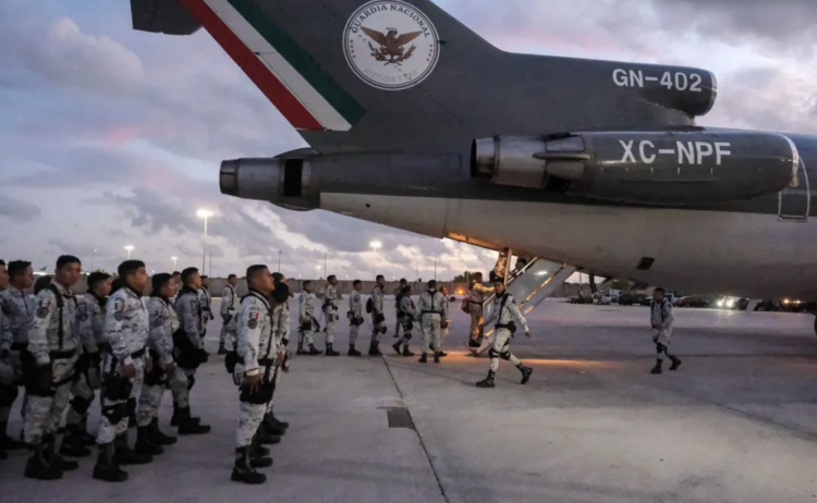 Despliegan a 10 mil elementos de la Guardia Nacional en la frontera; 743 en Tamaulipas. Foto de X La Verdad Juárez