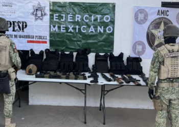 Más de 600 detenidos y 548 armas decomisadas en el marco de 'Operación Frontera Norte'. Foto de SSPC