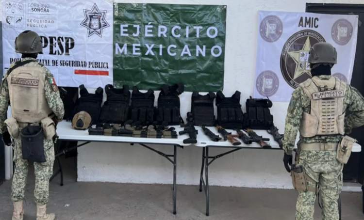 Más de 600 detenidos y 548 armas decomisadas en el marco de 'Operación Frontera Norte'. Foto de SSPC