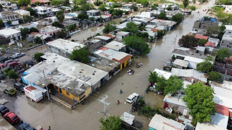 Lluvias atípicas en Reynosa. Foto de Protección Civil Tamaulipas
