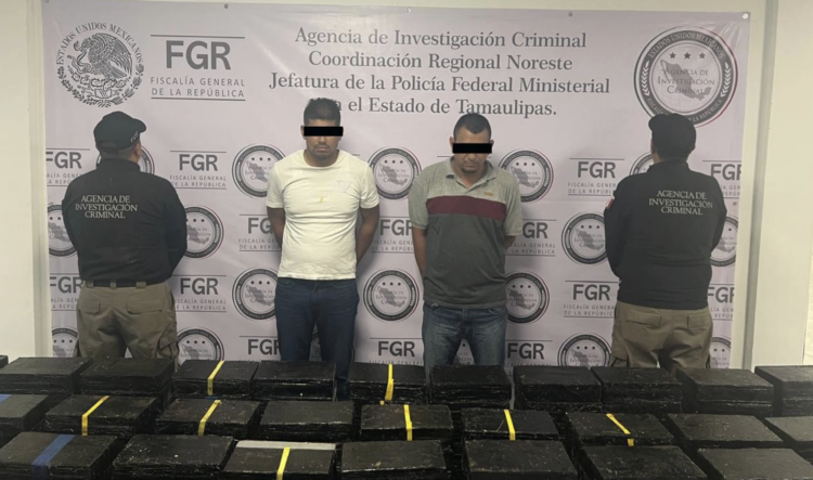 Decomisan más de 700 kilos de metanfetamina en un camión de tostadas en San Fernando. Foto de x Omar García Harfuch