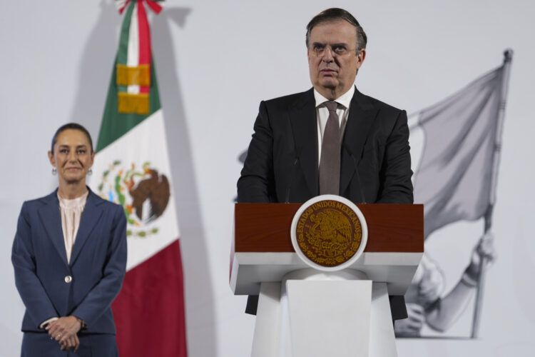 México actuará con "sangre fría" y "firmeza" ante aranceles: Ebrard. Foto de Presidencia de México