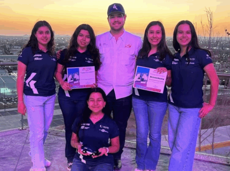 Estudiantes tamaulipecas buscan llegar a la F1. Foto de Instagram Bravos Racing