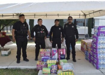 Delegaciones y coordinaciones de la Guardia Estatal se suman con donativo para población afectada por inundaciones