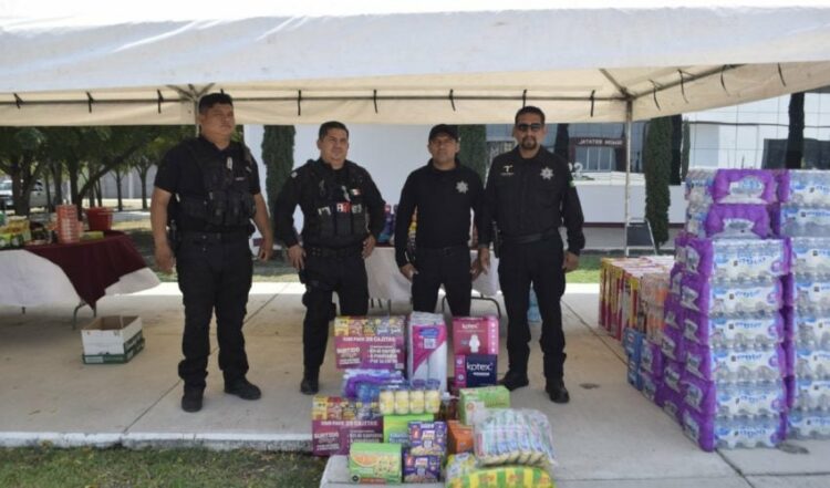 Delegaciones y coordinaciones de la Guardia Estatal se suman con donativo para población afectada por inundaciones