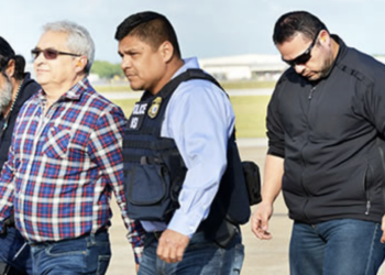 Detención del exgobernador de Tamaulipas, Tomás Yarrington en 2018. Foto de ICE/Archivo