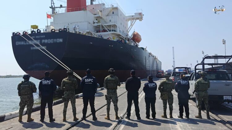 Reforzarán seguridad en Tamaulipas tras localización de buque con diésel. Foto de Semar