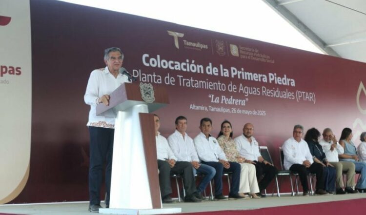 Tendrá Altamira nueva Planta Tratadora de Aguas Residuales; Américo pone primera piedra
