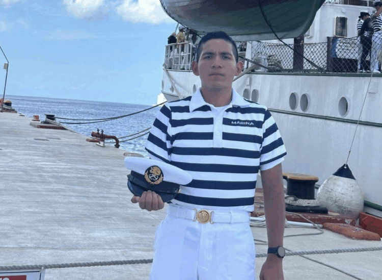 Cadete de Tampico sobrevive a choque del Buque Escuela Cuauhtémoc. Foto de Facebook