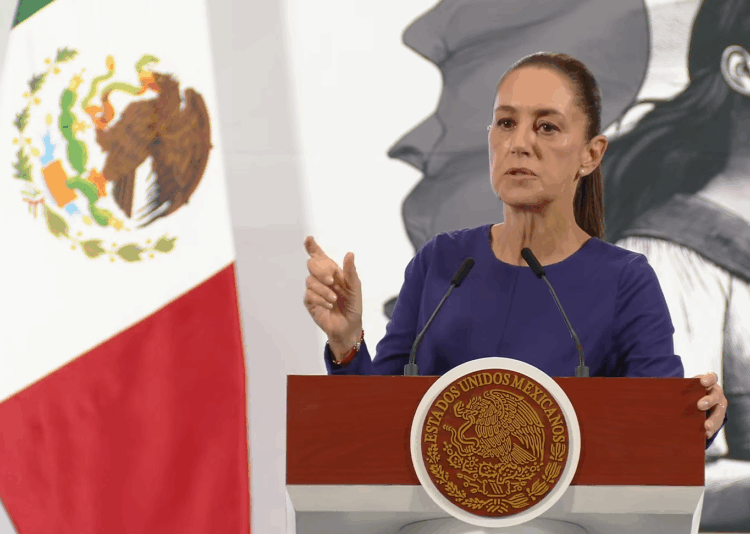 Claudia Sheinbaum en la conferencia matutina del 7 de mayo de 2025