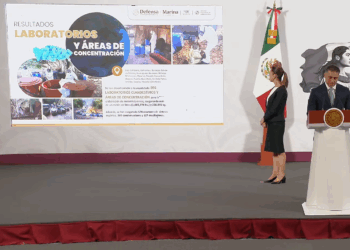 Omar García Harfuch en mañanera del 8 de mayo