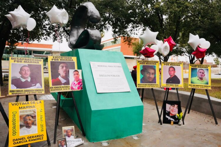 Colocarán nombres de víctimas de desaparición forzada por marinos en memorial de Nuevo Laredo. Foto de Comité de Derechos Humanos de Nuevo Laredo