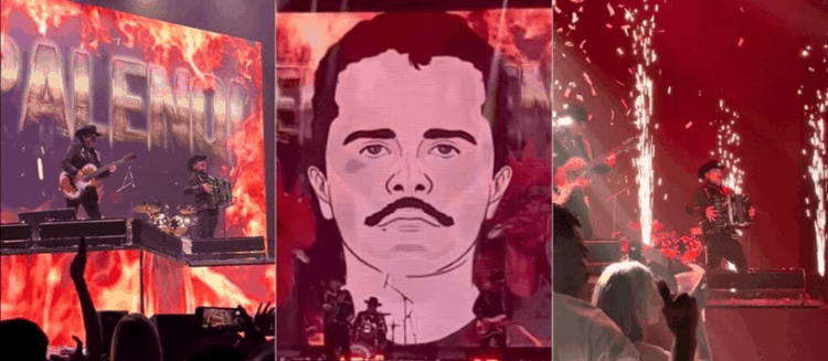 Imagen del Mencho en concierto de Ángeles del Barranco