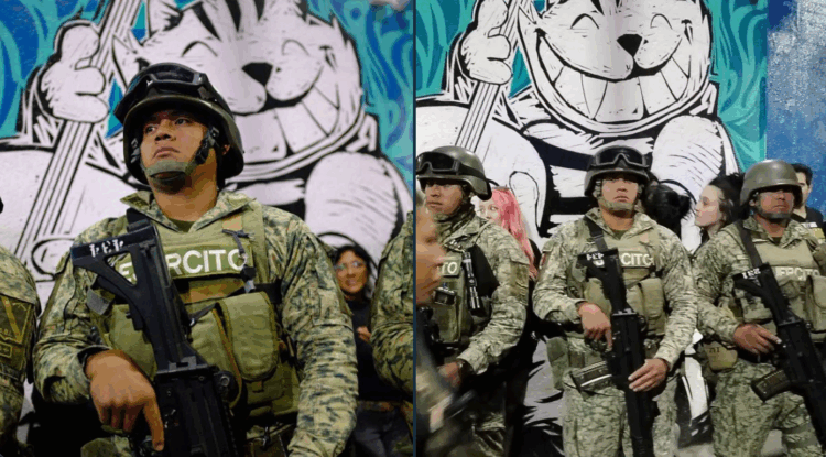 Ejército irrumpe en Foro Alicia | Foto: Fábrica de Periodismo