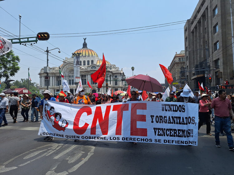 Protestas de CNTE en la CdMX | Foto: La verdad de Juárez