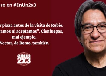 Calentar plaza antes de la visita de Rubio