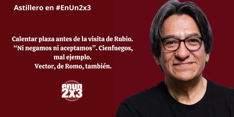 Calentar plaza antes de la visita de Rubio