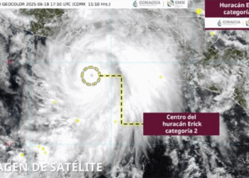 Huracán Erick categoría 2