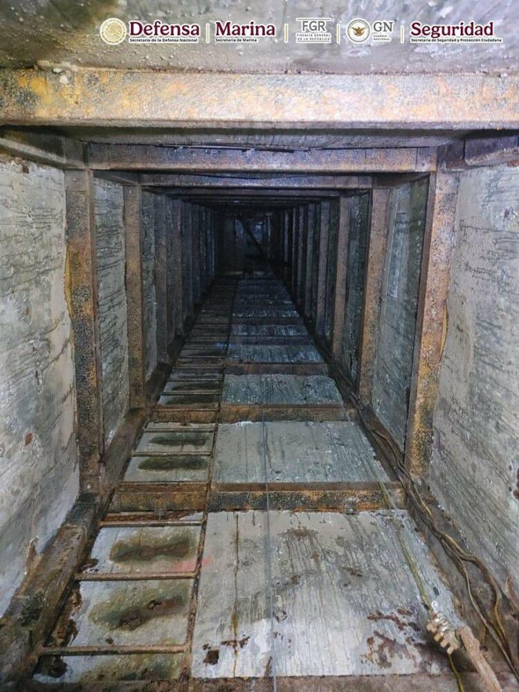 Descubren narcotúnel de 600 metros entre Tijuana y Estados Unidos