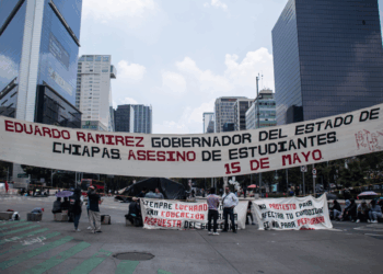 Normalistas de Mactumactzá en protestas