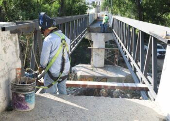 Rehabilitación del puente del 13 boulevard registra 40 por ciento de avance