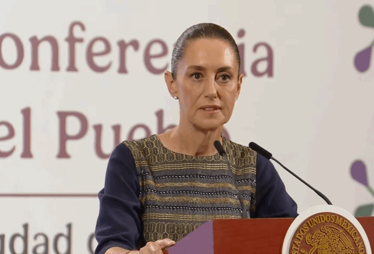 Claudia Sheinbaum, conferencia 10 de junio 2025. Llama a defender migrantes