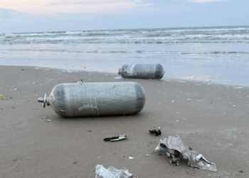 "Hay contaminación": Sheinbaum sobre basura espacial de SpaceX en Tamaulipas. Foto de X