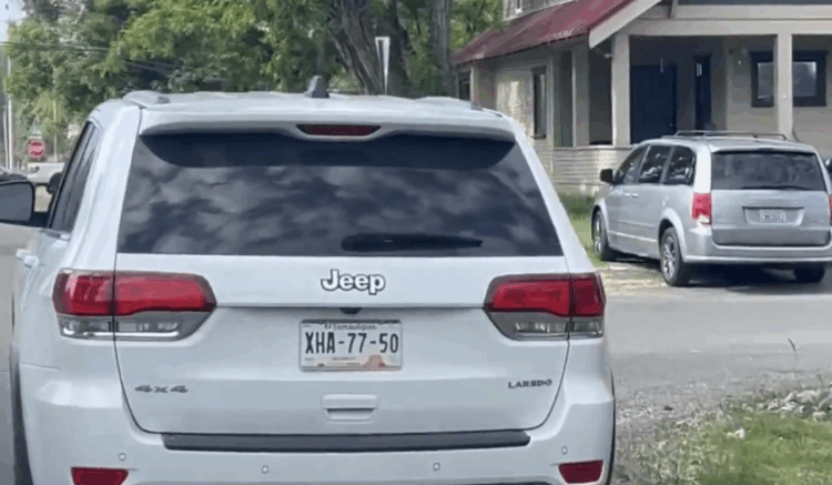 Captan camioneta con placas de Tamaulipas en redada en Washington. Foto tomada de video