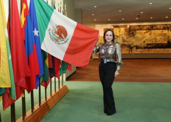Carmen Lilia Canturosas representa a México en la ONU. Foto de Carmen Lilia Canturosas