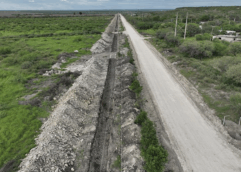 Segunda línea del acueducto Guadalupe Victoria. Foto de Gobierno de Tamaulipas/Archivo