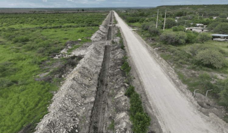 Segunda línea del acueducto Guadalupe Victoria. Foto de Gobierno de Tamaulipas/Archivo