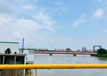 Crearán semáforo de alerta ante llegada de creciente al río Tamesí en el sur de Tamaulipas. Foto de Tania Villanueva/EnUn2x3